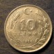 Монета 10 лир, 1984-1989, Турция